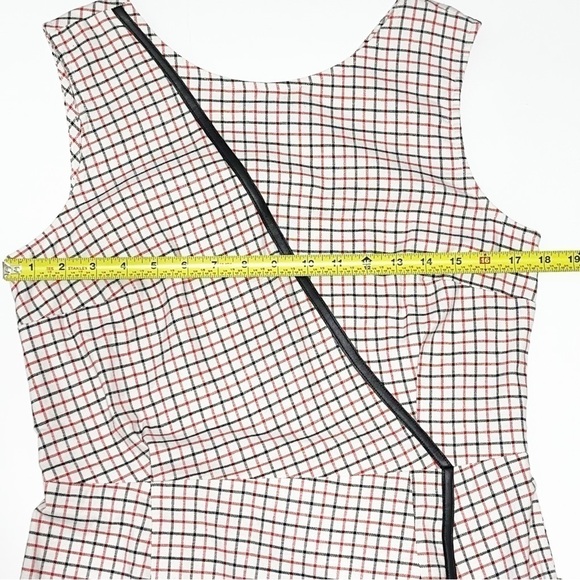 NWT Band of Outsiders Woman Ivory and Multi Color Checker Pattern Dress S - Picture 11 of 16